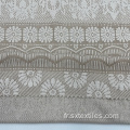 Rayon Polyester Blend Jacquard Tripted Fabric à double face
